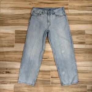 Levis 578 Baggy Fit Light Wash Denim Jeans Mens 34x32 Blue A4750-0024